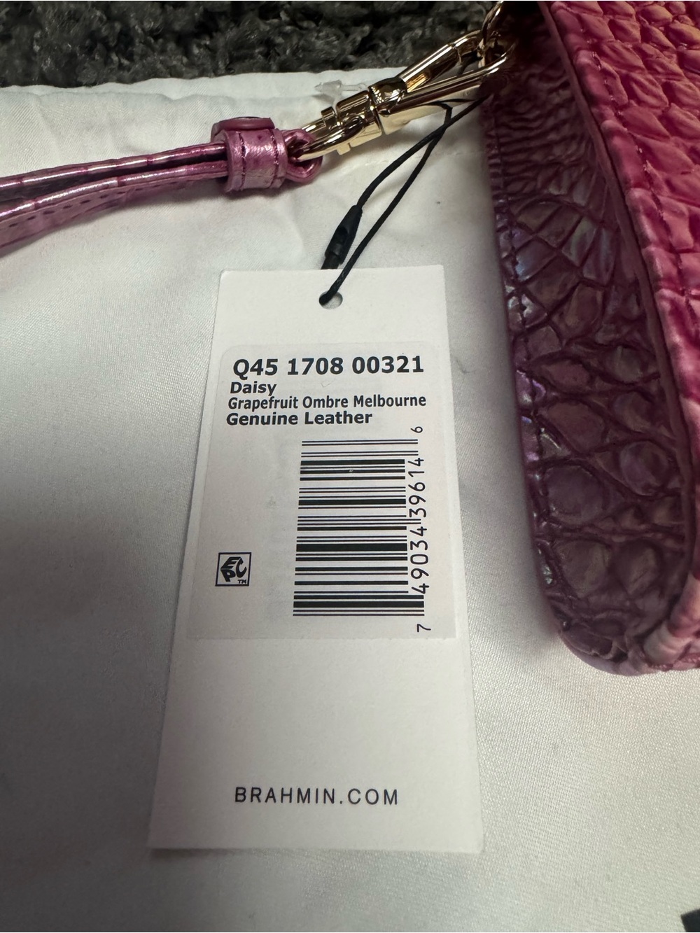 Brahmin Daisy Leather Wristlet NWT - Picture 10 of 14